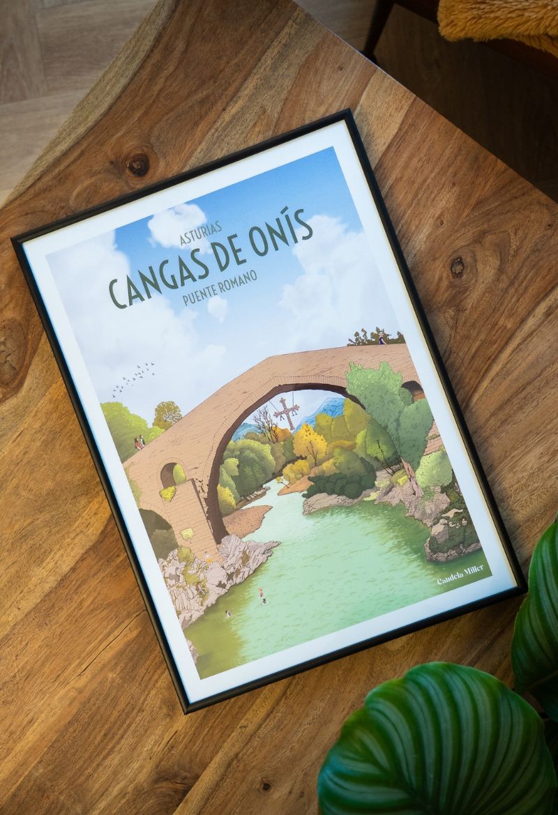 Póster de Cangas de Onís "Puente Romano"