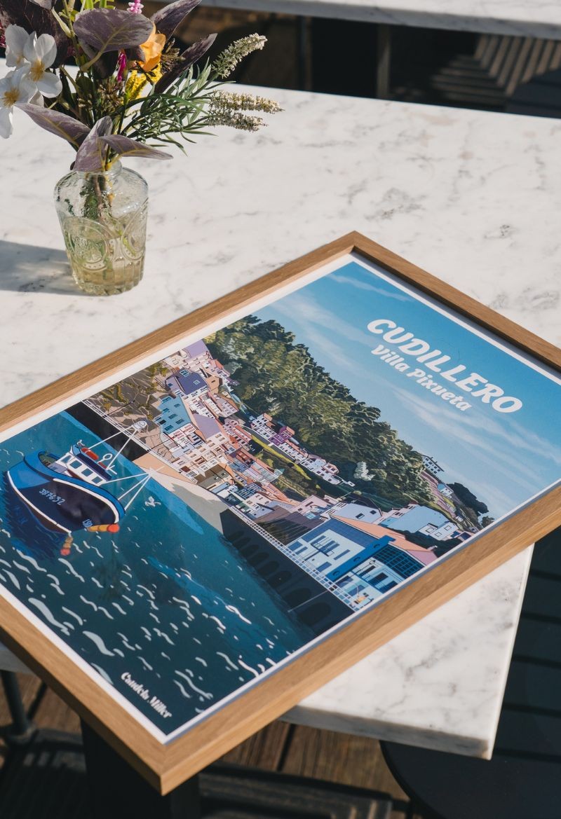 Póster "Cudillero Villa Pixueta"