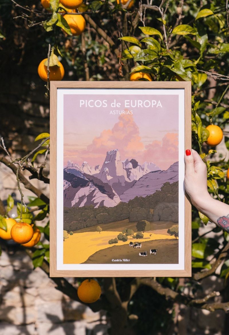 Póster de Asturias "Picos de Europa"