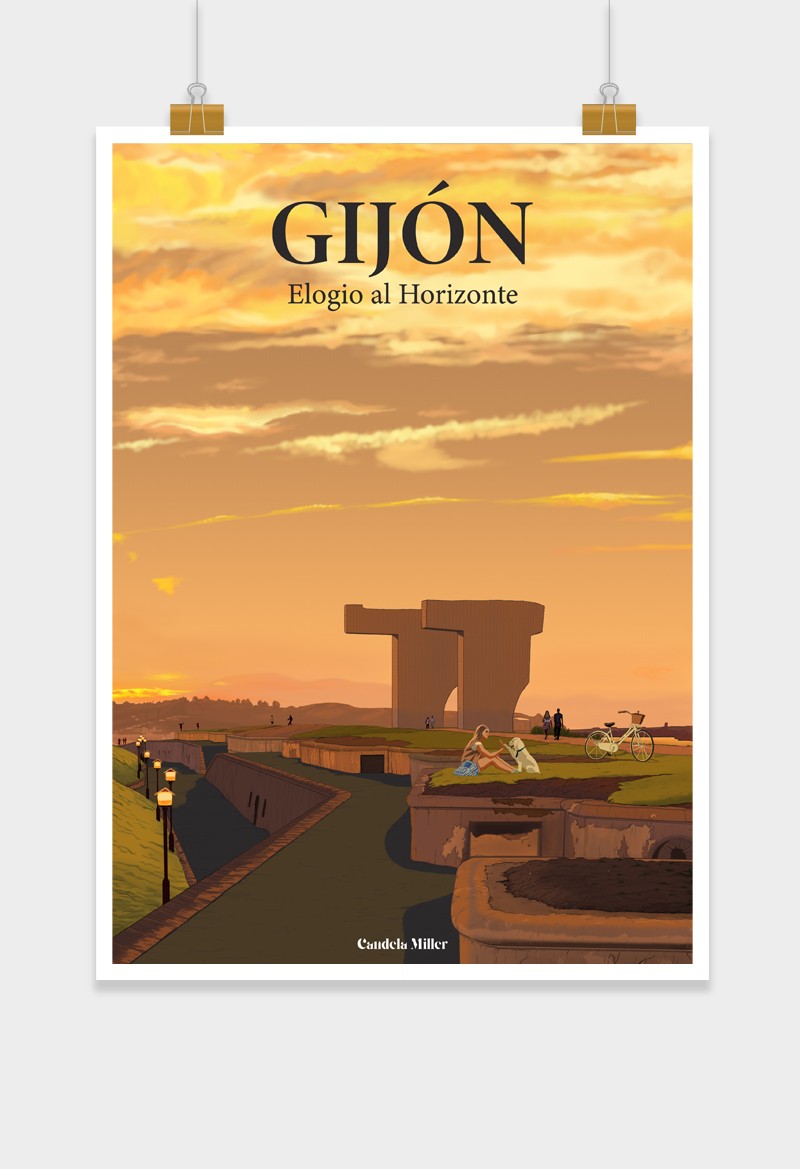 Póster de Gijón "Elogio al horizonte"
