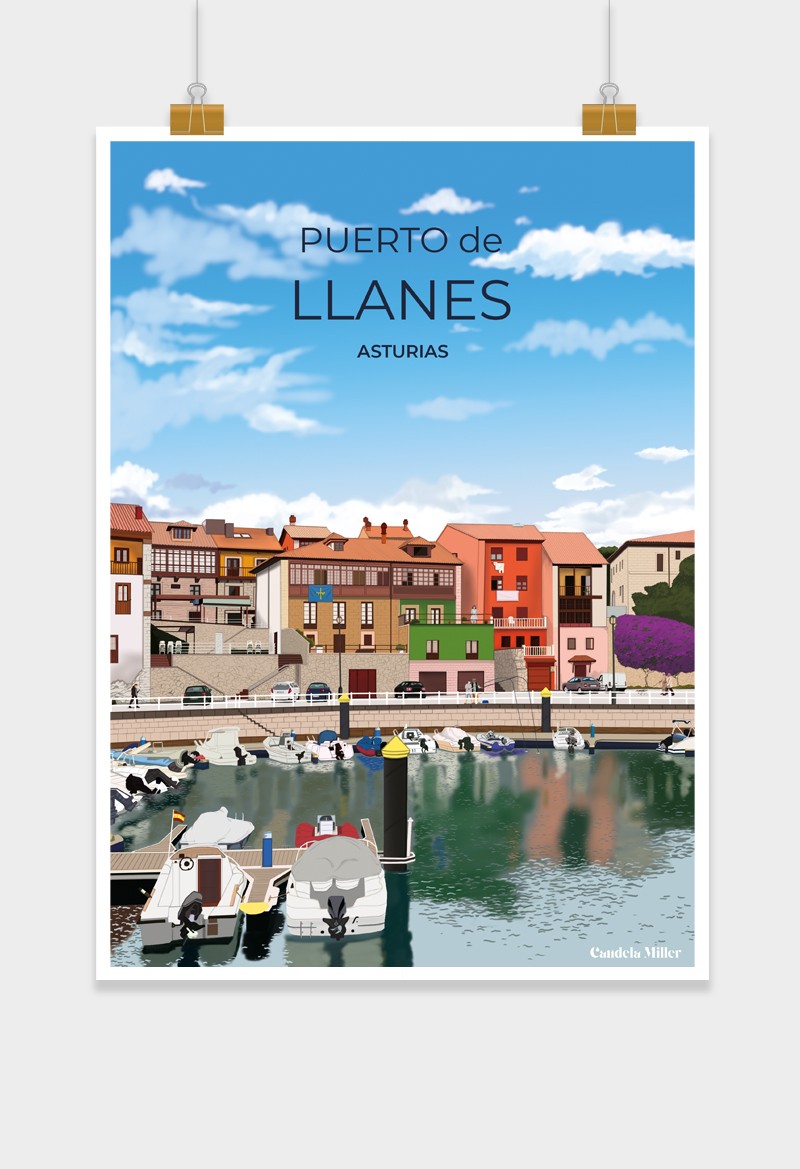 Póster de Llanes "Puerto de Llanes"