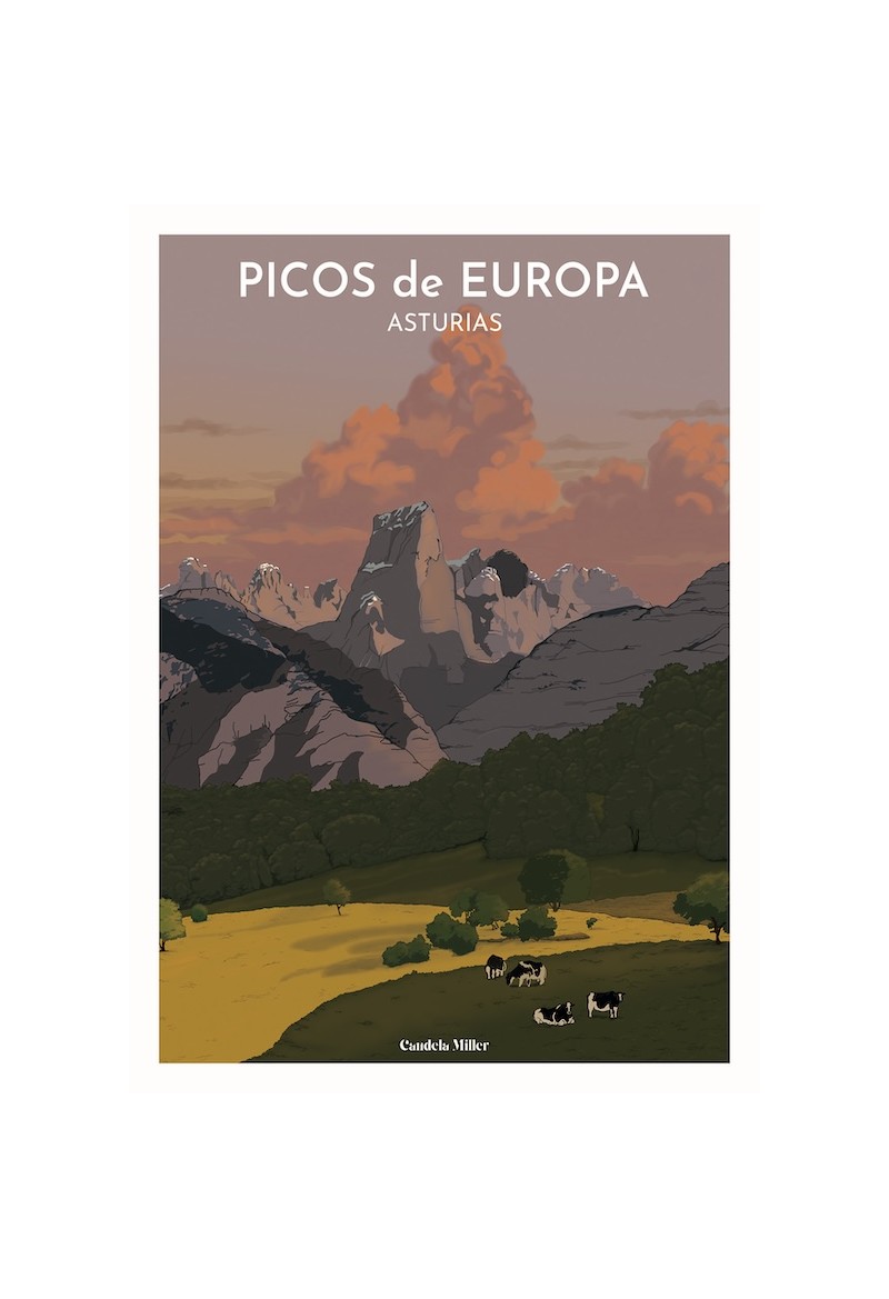 Postal de Asturias  "Picos de Europa"