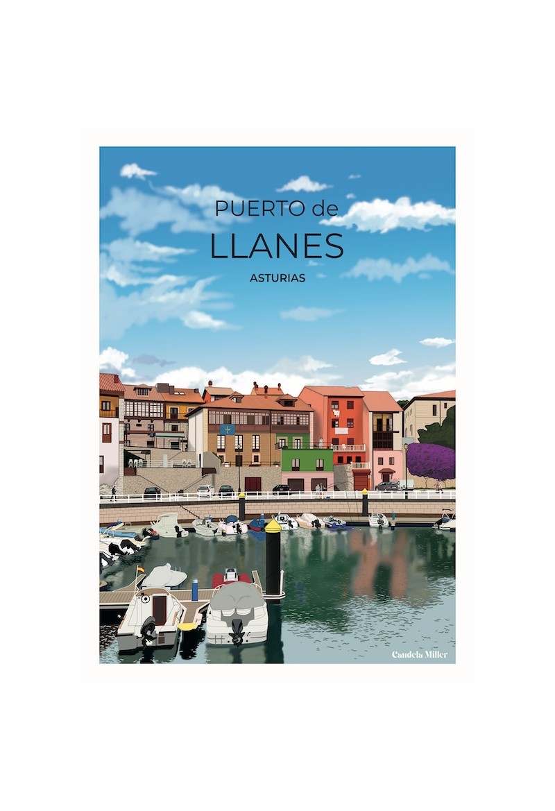 Postal de Llanes "Puerto de Llanes"