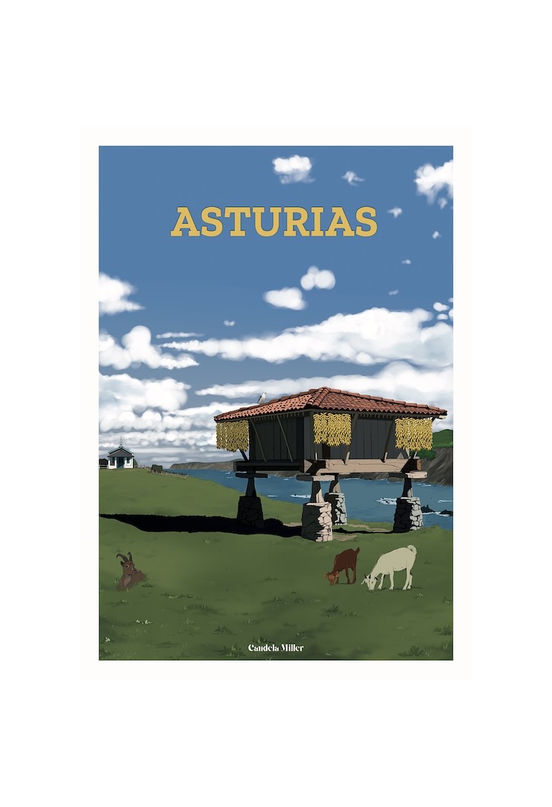 Postal de Asturias "Hórreo"